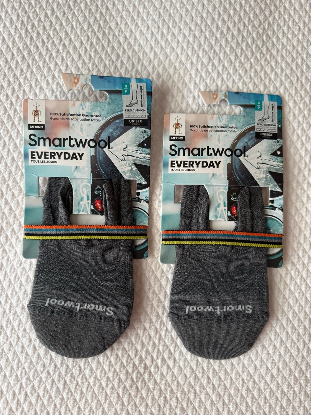 Smartwool Everyday No-Show Socks Zero Cushion Medium Gray Unisex Size S